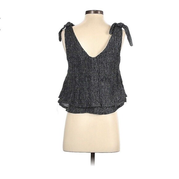 XS Only Child Gray Sleeveless Blouse Sustainable Fashion - Picture 2 of 3